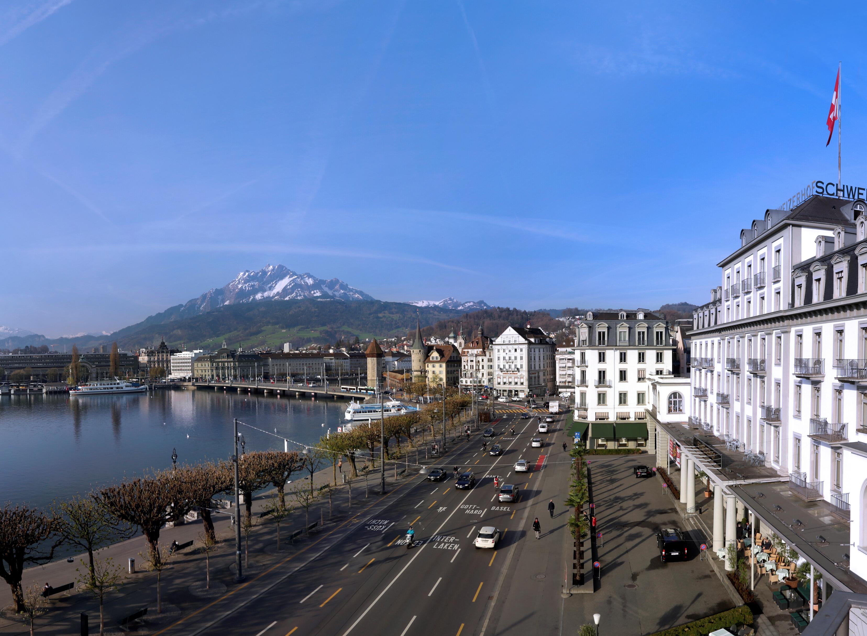 Hotel Schweizerhof Luzern Buitenkant foto The Grand Hotel National