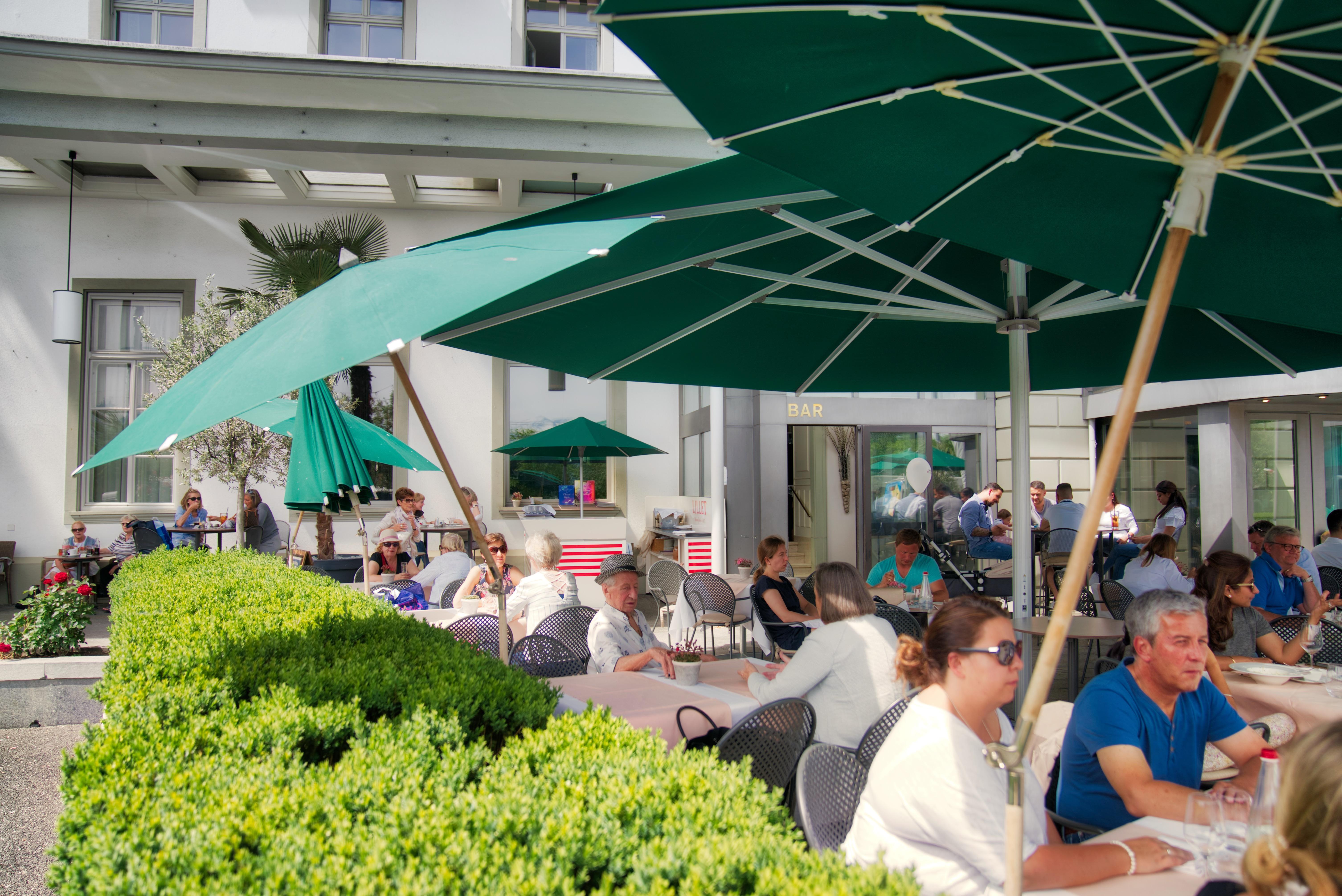 Hotel Schweizerhof Luzern Buitenkant foto The Café
